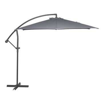 Umbrelă de soare gri ø 300 cm Free Pole - Rojaplast