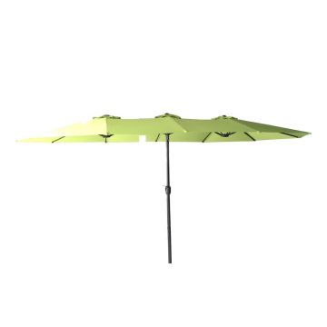 Umbrelă de soare verde 456x270 cm Double - Rojaplast