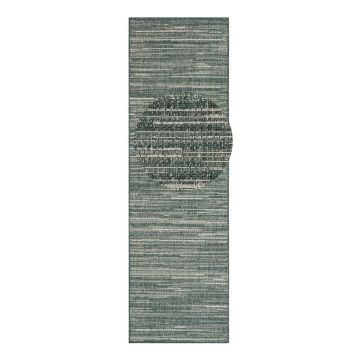 Covor de exterior verde de tip traversă 250x80 cm Gemini - Elle Decoration