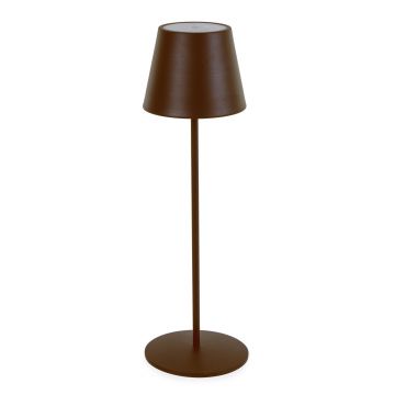 Lampa LED de exterior Etna, Bizzotto, 12x38 cm, otel, maro