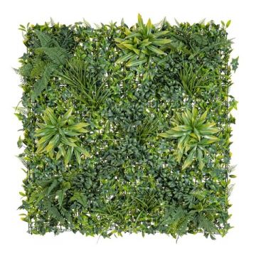 Panou verde artificial / gradina verticala artificiala Tropical, Bizzotto, 100 x 100 cm