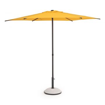 Umbrela pentru gradina / terasa Samba, Bizzotto, Ø 270 cm, stalp Ø 38 mm, otel/poliester, galben mimosa