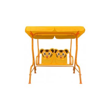 Balansoar tigrisor pentru copii, galben, 115 x 75 x 110 cm