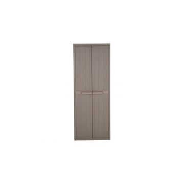 Dulap de depozitare pentru gradina, maro, 65x45x172 cm PP ratan