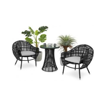 Set mobilier ALCUDIA terasa/gradina, 2 fotolii si masuta