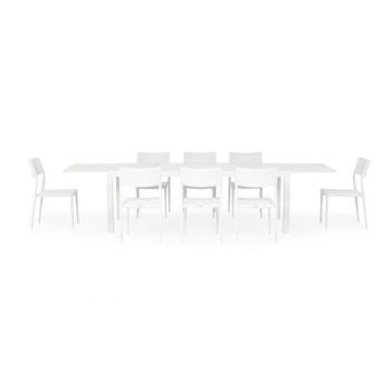 Set mobilier ARTIMES/GOLF terasa si gradina, 8 scaune si masa extensibila