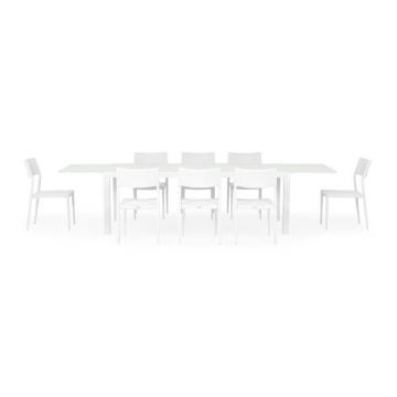 Set mobilier ARTIMES/SORIA terasa si gradina, 8 scaune si masa extensibila