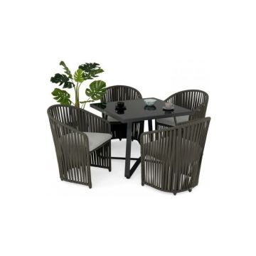 Set mobilier MILANO terasa/gradina, 4 fotolii si masa