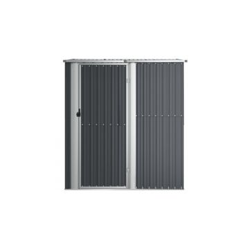 Sopron biciclete metalic, pentru gradina, antracit, 180,5x97x209,5 cm