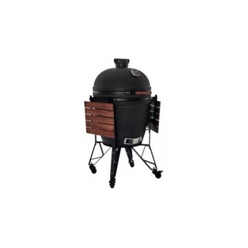 Gratar ceramic Kamado pe carbuni The Bastard Urban Medium, stand inclus, 114cm inaltime, diametru grila 42cm, BU103