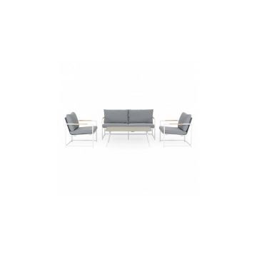 Set mobilier PORI terasa si gradina, 2 fotolii, canapea si masuta