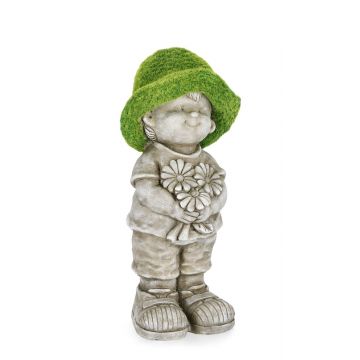 Decoratiune de gradina Boy, Bizzotto, 19.5 x 42.5 cm, magneziu