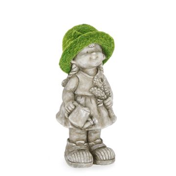 Decoratiune de gradina Girl, Bizzotto, 19.5 x 42.5 cm, magneziu