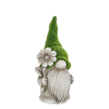 Decoratiune de gradina Gnome, Bizzotto, 14.5 x 31 cm, magneziu