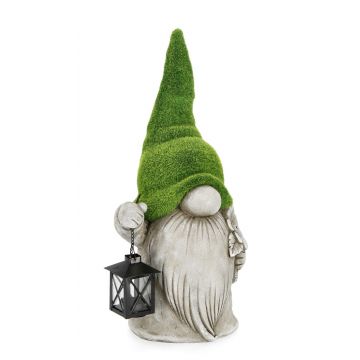 Decoratiune de gradina Gnome, Bizzotto, 26 x 50.5 cm, magneziu