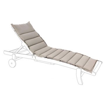 Perna pentru sezlong Poly180, Bizzotto, 63 x 190 cm, poliester, bej