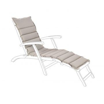 Perna pentru sezlong Poly230, Bizzotto, 50 x 176 cm, poliester, bej
