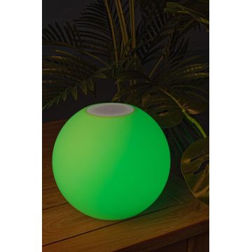 Lampa LED de gradina Sphere, Bizzotto, Ø25 cm, Bluetooth, 7 culori, cu telecomanda