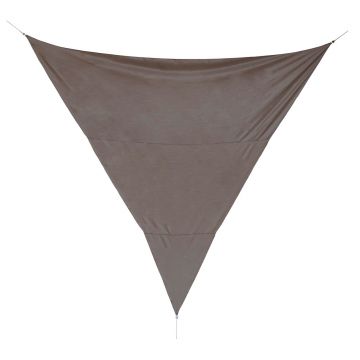 Parasolar triunghiular Sunshade, Bizzotto, 500 x 500 cm, poliester, grej