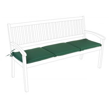 Perna pentru banca de gradina 3 locuri Poly180, Bizzotto, 48 x 153 cm, poliester impermeabil, verde inchis