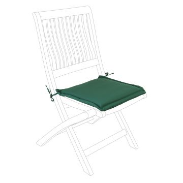 Perna pentru scaun de gradina Poly180 Square, Bizzotto, 42 x 42 cm, poliester impermeabil, verde inchis