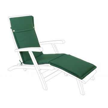 Perna pentru sezlong Poly180, Bizzotto, 176 x 50 cm, poliester impermeabil, verde inchis