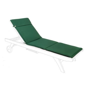 Perna pentru sezlong Poly180, Bizzotto, 190 x 63 cm, poliester impermeabil, verde inchis