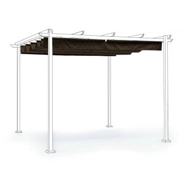 Prelata grisanta pentru pavilion de gradina Dynamic Gazebo, Bizzotto, 300 x 300 cm, poliester/poliuretan, grej