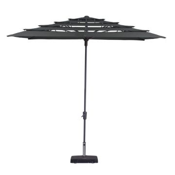 Umbrelă de soare gri 280x280 cm Syros - Madison