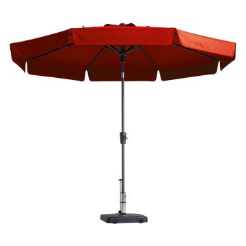 Umbrelă de soare roșie ø 300 cm Flores - Madison