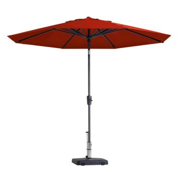 Umbrelă de soare roșie ø 300 cm Paros II - Madison