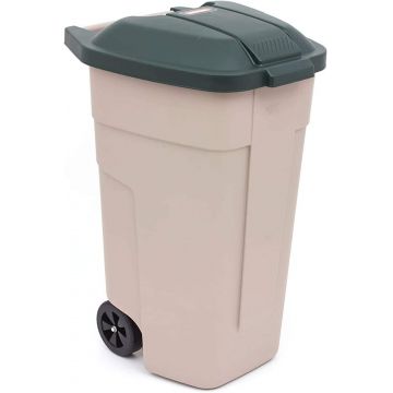 Cos pentru gunoi verde-bej Keter Refuse 110 L