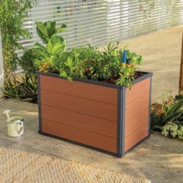 Ghiveci mobil maro Keter Maple Garden Bed Evotech 88 l