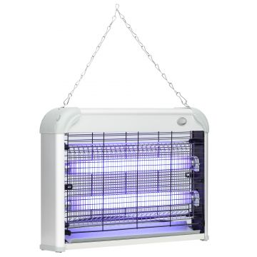Lampa pentru insecte si tantari Outsunny, 20W cu lumina LED UV, 39x8x28cm | Aosom RO