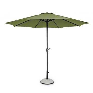 Umbrela pentru gradina/terasa Kalife, Bizzotto, Ø300 cm, stalp Ø46/48 mm, aluminiu/poliester, verde oliv
