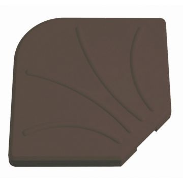 Baza pentru umbrela de gradina 25 kg, 47 x 47 x 5.5 cm, ciment, maro