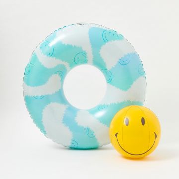Set colac și minge gonflabile Sunnylife Smiley Smiley