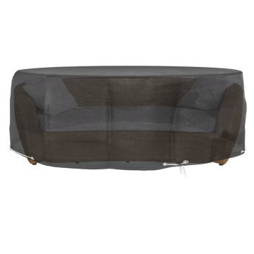 vidaXL Huse mobilier tip insulă, 2 buc., 10 ocheți, rotund, Ø236x67 cm