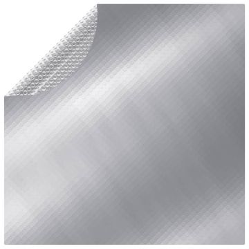 vidaXL Prelată de piscină, argintiu, 381 cm, PE