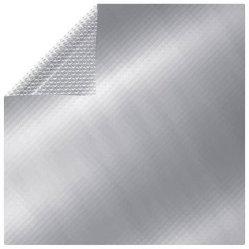 vidaXL Prelată piscină, argintiu, 1000x600 cm, PE, dreptunghiular