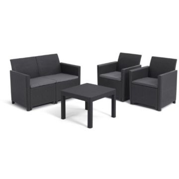 Set mobilier gradina graphite Keter Claire