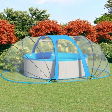 vidaXL Cupolă pentru piscină, 530x410x210 cm, oval