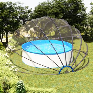 vidaXL Cupolă pentru piscină, 559 x 275 cm