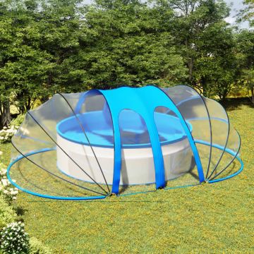 vidaXL Cupolă pentru piscină, 620x410x210 cm, oval