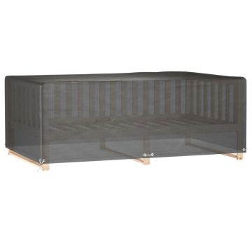vidaXL Husă pentru mobilier grădină, 12 ocheți, 213x132x75 cm pătrat