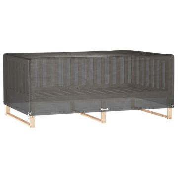 vidaXL Husă pentru mobilier grădină, 12 ocheți, 227x152x65 cm pătrat