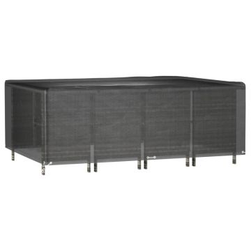 vidaXL Husă pentru mobilier grădină, 12 ocheți, 240x180x80 cm, pătrat