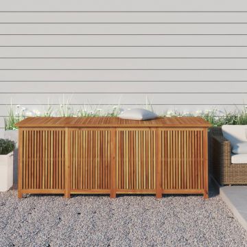 vidaXL Ladă depozitare grădină, 200x80x75 cm, lemn masiv de acacia