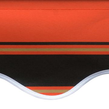 vidaXL Pânză de copertină, portocaliu și maro, 400 x 300 cm