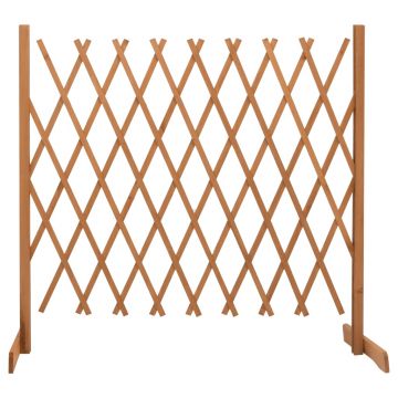 Gard cu zabrele de gradina, portocaliu, 180x100 cm, lemn brad